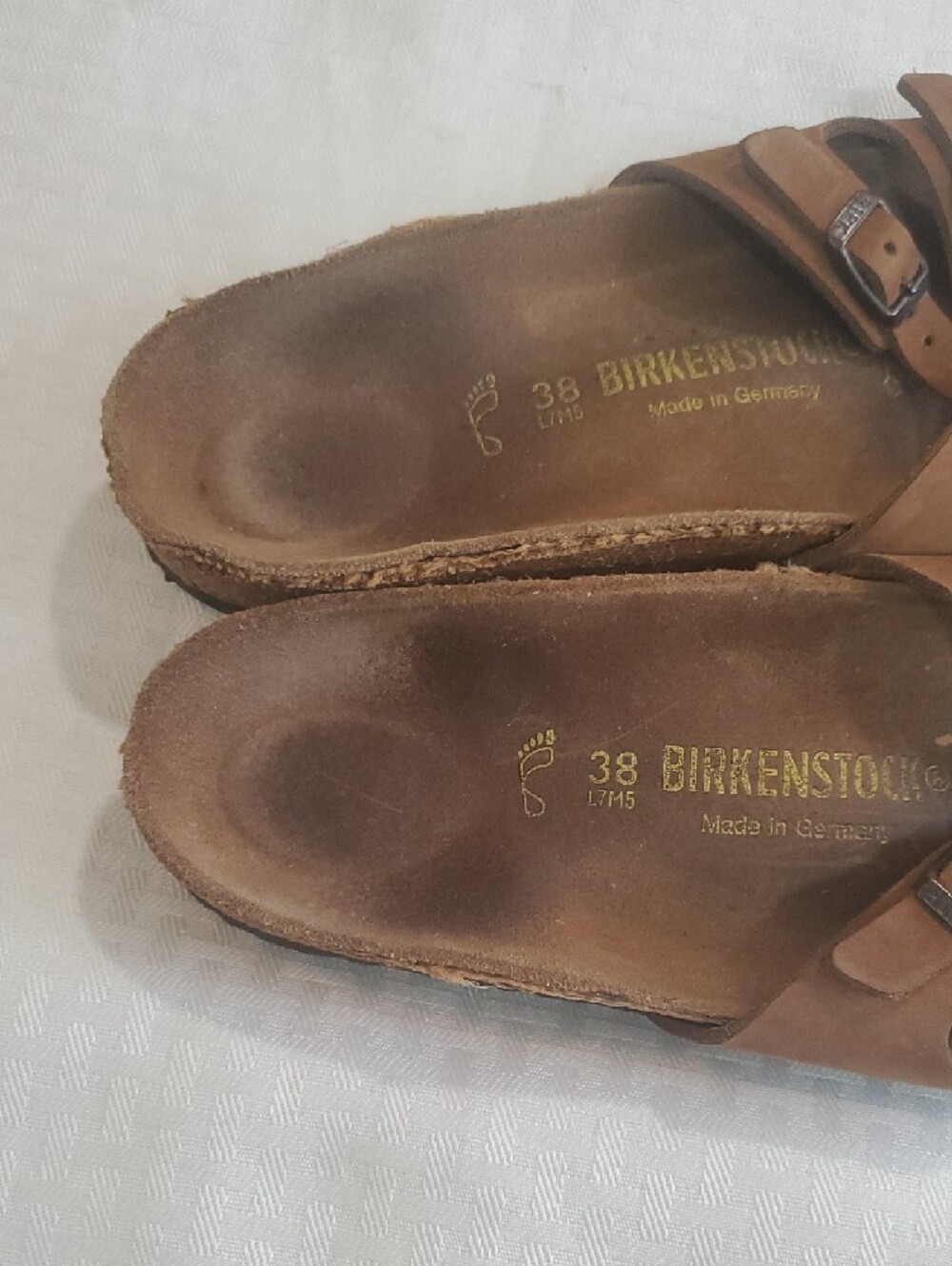 Birkenstock Brown Double Buckle Slide Sandals - Picture 5 of 14